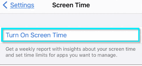 تشغيل وقت الشاشة على الايفون لتعطيل الكاميرا