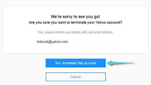 طريقة حذف حساب ياهو نهائيا