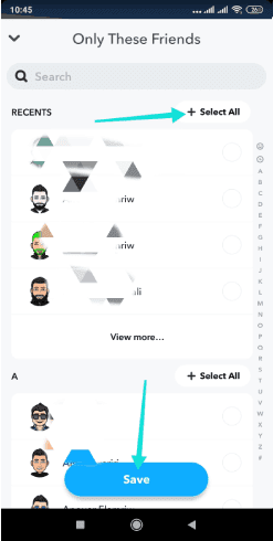 معرفة عدد أصدقائك على سناب شات