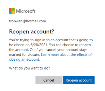استعادة حساب هوتميل