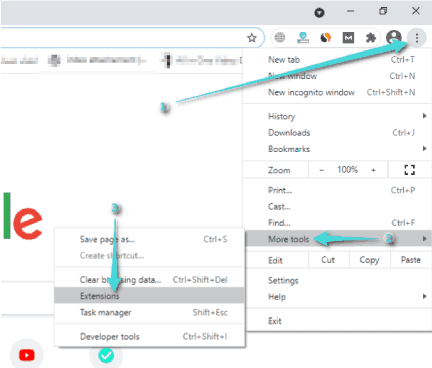 تعطيل إضافات جوجل كروم
