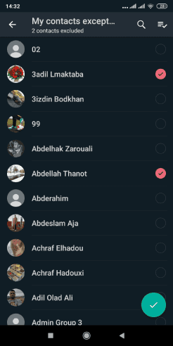 منع أشخاص محددين من إضافتك إلى مجموعات واتس اب