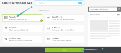 تحويل رابط URL الى كود Qr