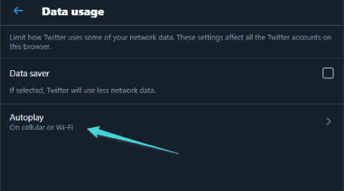 التشغيل التلقائي للفيديو على تويتر