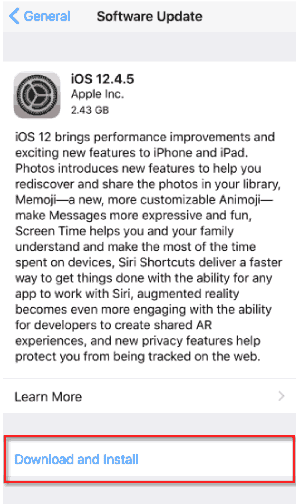 تحديث نظام iOS