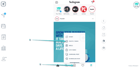 نشر الصور وفيديوهات في انستقرام من الكمبيوتر