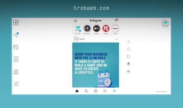 طريقة نشر صور وفيديوهات على انستقرام من الكمبيوتر