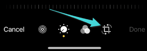 تدوير الصورة على الايفون والايباد