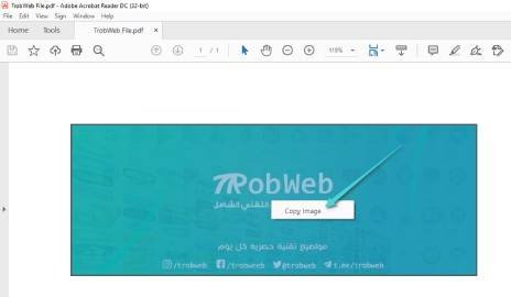 استخراج الصورة من ملف PDF