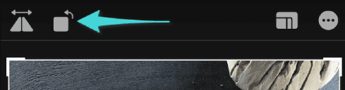 تدوير الصورة على الايفون والايباد