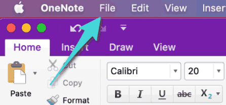كيفية حفظ ملاحظات OneNote كملف PDF على الماك