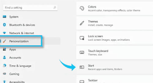 إخفاء الملفات والمجلدات المفتوحة مؤخراً