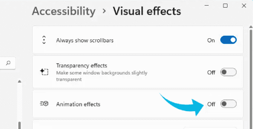 إظهار شريط التمرير دائما في Windows 11