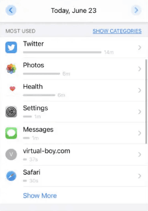 عرض التطبيقات التي تستخدمها كثيرا على الايفون