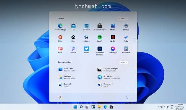 إخفاء ما فتحته مؤخراً من قائمة ابدأ على ويندوز 11