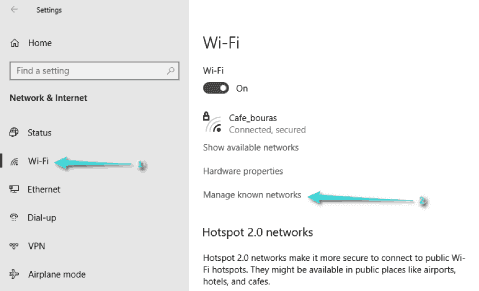  طريقة الاتصال بشبكة واي فاي مخفية على ويندوز 10 من الإعدادات