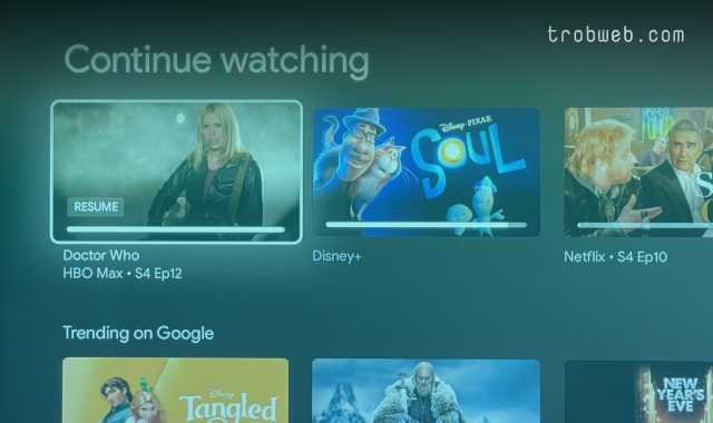 إخفاء الأفلام من قسم Continue Watching على جوجل TV