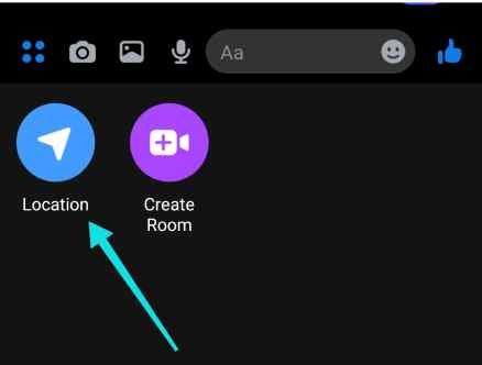 مشاركة موقعك الجغرافي في الخريطة على فيسبوك ماسنجر