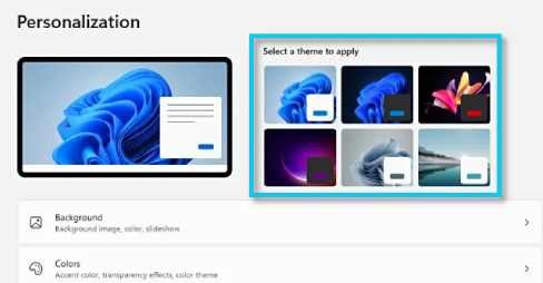 تغيير الثيم على ويندوز 11