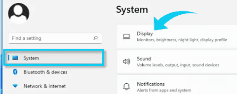 طريقة تغيير سطوع الشاشة في ويندوز 11 عبر الإعدادات