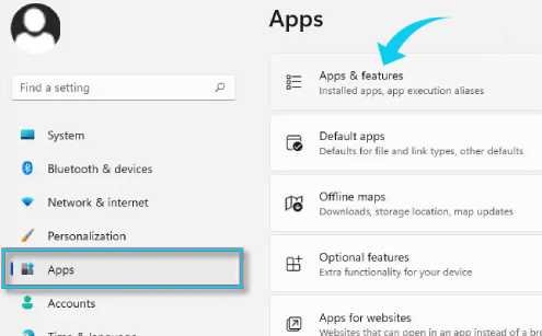 حذف البرامج على ويندوز 11 من خلال الإعدادات
