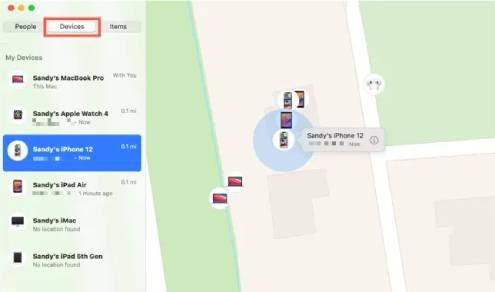 البحث وإيجاد الآيفون المفقود باستخدام الماك