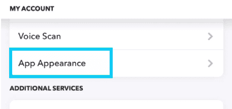 الوضع الداكن في سناب شات على الايفون