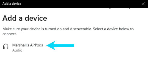 ربط وتوصيل سماعات Airpods مع الكمبيوتر ذات نظام ويندوز 11