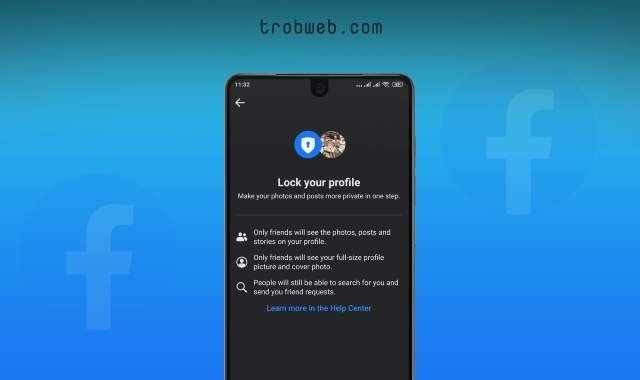 قفل الملف الشخصي في فيسبوك