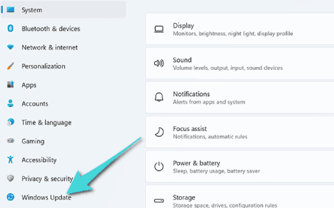 قسم تحديث نظام ويندوز 11