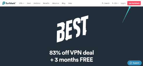 استخدام Surfshark VPN