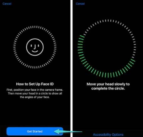 إعداد Face ID على الايفون