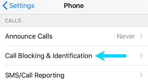 معرفة الأرقام المحظورة في هاتف الايفون
