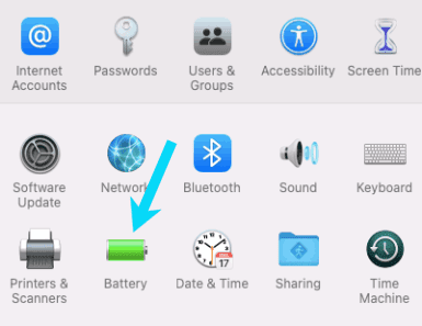 تمكين وضع الطاقة المنخفضة في الماك