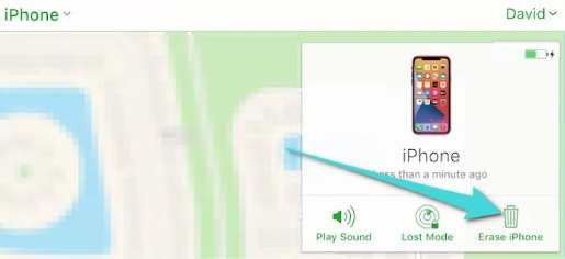 محو بيانات الايفون عبر iCloud