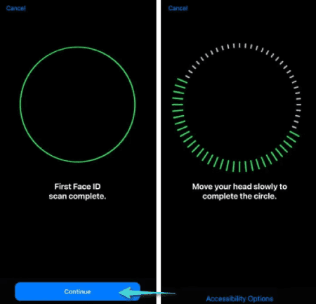 كيفية إعداد معرف الوجه على الايفون