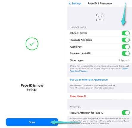 إعداد Face ID في هاتف الايفون