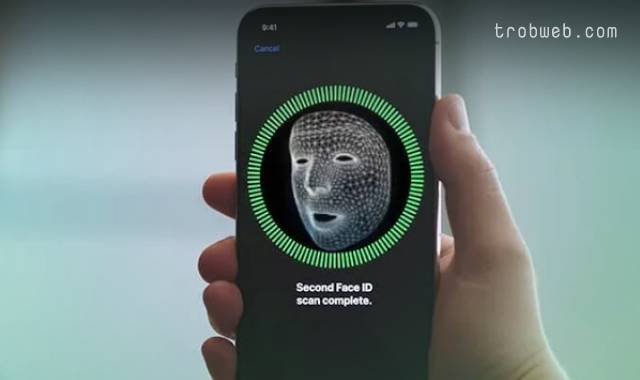 إعداد معرف الوجه على الايفون