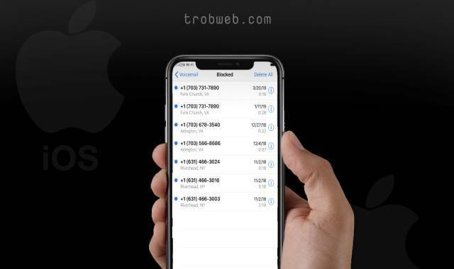 عرض قائمة الأرقام المحظورة في الايفون