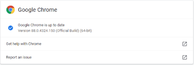 تحديث متصفح Google Chrome