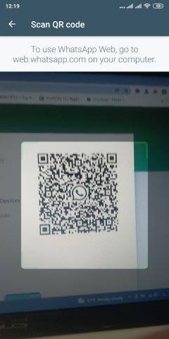 مسح كود Qr لتسجيل دخول واتس اب على جوجل كروم