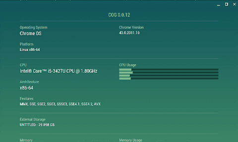 معرفة المواصفات الأساسية على جهاز Chromebook