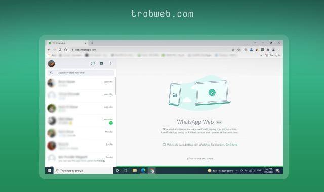 تسجيل دخول واتس اب ويب على الكمبيوتر