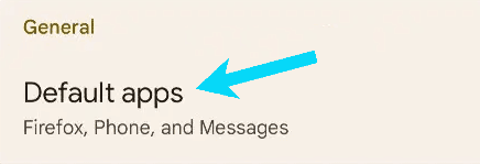 تعيين المتصفح الافتراضي في الاندرويد