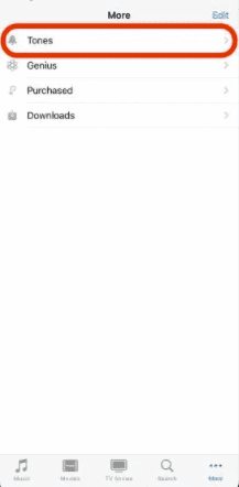 متجر نغمات الرنين في الايفون