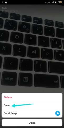 حفظ الفيديو على سناب شات