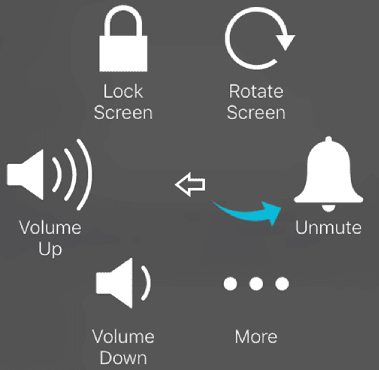 إلغاء الوضع الصامت في الايفون عبر AssistiveTouch
