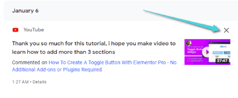 حذف تعليقي على Youtube