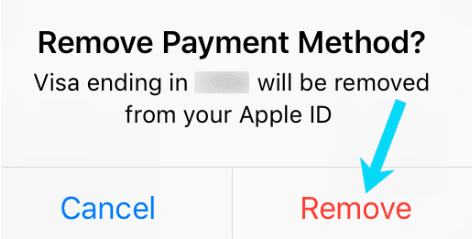 طريقة إزالة وسيلة الدفع في الايفون