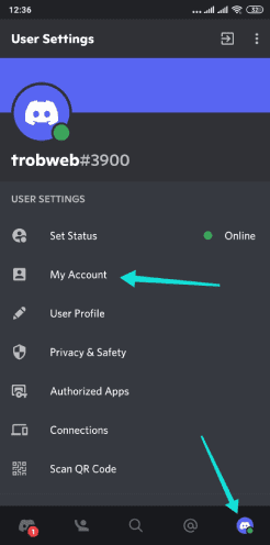 تغيير إسم المستخدم في ديسكورد عبر الهاتف